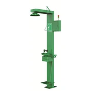 Ducha de emergencia con calefacción por cable